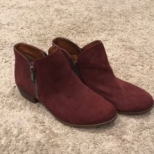 Burgundy boots- rarely worn